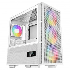 Gabinete Gamer DeepCool CH560 Digital WH, Mid Tower, Vidro Temperado, E-ATX, White, Sem Fonte, Com 4 Fans ARGB, R-CH560-WHAPE4D-G-1