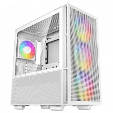 Gabinete Gamer DeepCool CH560, Mid Tower, Vidro Temperado, E-ATX, White, Sem Fonte, Com 4 Fans ARGB, R-CH560-WHAPE4-G-1