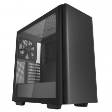 Gabinete Gamer DeepCool CK500, Black, Mid Tower, Vidro Temperado, E-ATX, Sem Fonte, Com 2 Fans, R-CK500-BKNNE2-G-1