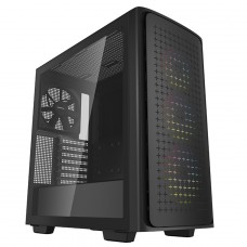 Gabinete Gamer DeepCool CK560, Black, Mid Tower, Vidro Temperado, E-ATX, Sem Fonte, Com 4 Fans, R-CK560-BKAAE4-G-1