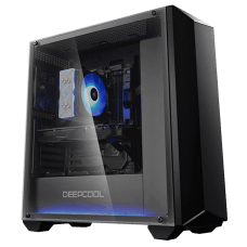 Gabinete Gamer DeepCool Earlkase RGB, Mid Tower, Com 2 Fans, Vidro Temperado, Black, Sem Fonte, EARLKASERGB