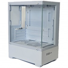 Gabinete Gamer Duex DXGW0C White, Mid Tower, MATX, Vidro Temperado, Sem Fonte, Sem Fans, Branco