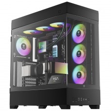 Gabinete Gamer Gamdias Atlas P1, Mid Tower, Vidro Temperado, ATX, Black, Sem Fonte, Com 4 Fans ARGB