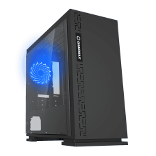 Gabinete Gamer Gamemax Black Expedition, Mid Tower, Black, Sem Fonte, ​​​​​Com 1 Fan Blue, H605
