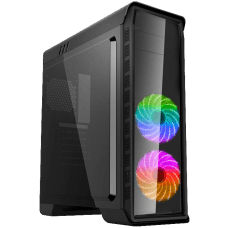 Gabinete Gamer Gamemax Elysium G503X BK Mid Tower Preto Sem Fonte, Com Led