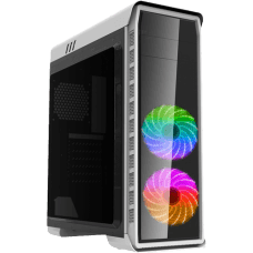 Gabinete Gamer Gamemax Elysium G503X, Mid Tower, Com 3 Fans, White, Sem Fonte