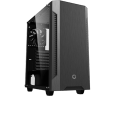 Gabinete Gamer Gamemax Fortress TG, Mid Tower, Vidro Temperado, Black, ATX, Sem Fonte, Com 2 Fans, MFG.A362