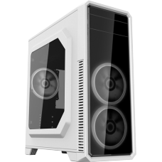 Gabinete Gamer Gamemax ECO G561 Plus Mid Tower Preto C/ LED Branco, S/Fonte, C/3 Fans