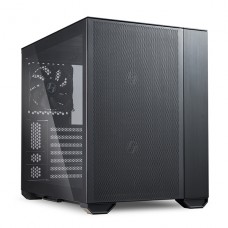 Gabinete Gamer Lian Li 011 Air Mini, Mini Tower, Vidro Temperado, Black, ATX, Sem Fonte, Com 3 Fans, O11 AM X