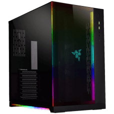 Gabinete Gamer Lian Li Dynamic Razer Edition RGB, Mid Tower, Vidro Temperado, Black, Sem Fonte, O11DXRZ