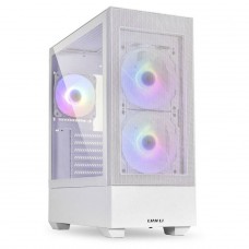 Gabinete Gamer Lian Li Lancool 205 Mesh, Mid Tower, Vidro Temperado, White, ATX, Sem Fonte, Com 3 Fans