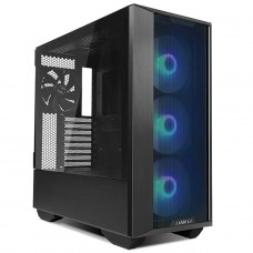 Gabinete Gamer Lian Li Lancool III, RGB, Mid Tower, Vidro Temperado, Black, E-ATX, Sem Fonte, Com 4 Fans, LANCOOL 3R-X
