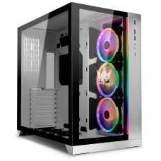 Gabinete Gamer Lian Li O11 Dynamic HOF, Mid Tower, Vidro Temperado, White, Sem Fonte, Sem Fan
