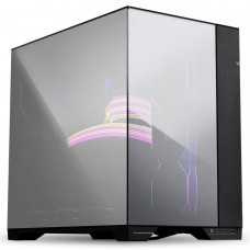 Gabinete Gamer Lian Li O11 Vision Chrome, Mid Tower, Vidro Temperado Espelhado, E-ATX, Black, Sem Fonte, Sem Fan, O11VC CHROME