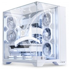 Gabinete Gamer Lian Li O11 Vision, Mid Tower, Vidro Temperado, E-ATX, White, Sem Fonte, Sem Fan, O11VW WHITE