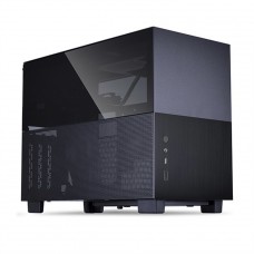 Gabinete Gamer Lian Li Q58, Mini ITX, Vidro Temperado, Black, ATX, sem fonte, sem fan, Q58X4