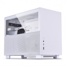 Gabinete Gamer Lian Li Q58, Mini ITX, Vidro Temperado, White, ATX, sem fonte, sem fan, Q58W4