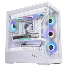 Gabinete Gamer Lian Li Vetor V100, RGB, Mid Tower, Vidro Temperado, E-ATX, Sem Fonte, Sem Fan, Branco, V100W