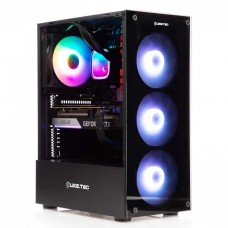 Gabinete Gamer Liketec Matrix RGB, Mid Tower, Vidro Temperado, ATX, Black, Sem Fonte, Com 4 Fans