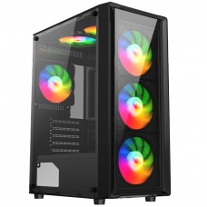 Gabinete Gamer Liketec Sigma, Mid Tower, Vidro Temperado, ATX, Sem Fonte, Com 3 Fans
