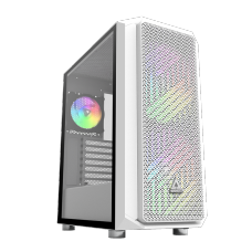 Gabinete Gamer Montech AIR X ARGB, Mid Tower, Vidro Temperado, White, E-ATX, Sem Fonte, Com 3 Fans