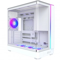 Gabinete Gamer Montech King 45 Pro, Vidro Temperado, Mid Tower, ATX, Com 4 Fans, Branco