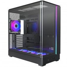 Gabinete Gamer Montech King 45 Pro, Vidro Temperado, Mid Tower, ATX, Com 4 Fans, Preto