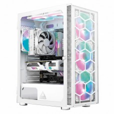 Gabinete Gamer Montech X3 Glass, Mid Tower, White, ATX, 6 Fans, Vidro Temperado