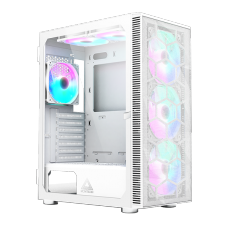 Gabinete Gamer Montech X3 MESH, Mid Tower, White, ATX, Com 6 Fans Rainbow, Vidro Temperado, X3 MESH (W)