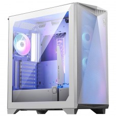 Gabinete Gamer MSI MPG Gungnir 300R AirFlow, Mid Tower, Vidro Temperado, E-ATX, Sem Fonte, Com 4 Fans ARGB, Branco, 306-7G21W21-W57