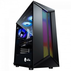 Gabinete Gamer Ninja Bee, Mid Tower, RGB, Vidro Temperado, M-ATX, Sem Fonte, Com 1 Fan ARGB, GN-CS-BEMTB1F