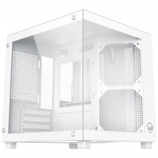 Gabinete Gamer Ninja Sato, Mini Tower, Vidro Temperado, M-ATX, Sem Fonte, Sem Fans, Branco, GN-CS-STMAWSF