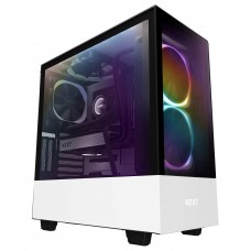 Gabinete Gamer NZXT H510 ELite, Mid Tower, Vidro Temperado, White, Sem Fonte, Com 2 Fans, CA-H510E-W1