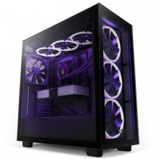 Gabinete Gamer NZXT H7 Elite Mid Tower, Vidro Temperado, Black, ATX, Sem Fonte, 4 Fans, CM-H71EB-01