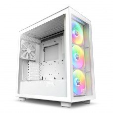 Gabinete Gamer NZXT H7 Elite Mid Tower, Vidro Temperado, White, ATX, Sem Fonte, 4 Fans, CM-H71EW-02