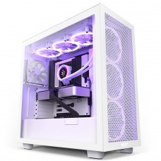 Gabinete Gamer NZXT H7 Flow Mid Tower, Vidro Temperado, White, ATX, Sem Fonte, 2 Fans, CM-H71FW-01