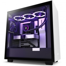 Gabinete Gamer NZXT H7 Mid Tower, Vidro Temperado, White/Black, ATX, Sem Fonte, 2 Fans, CM-H71BG-01