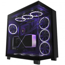 Gabinete Gamer NZXT H9 Elite, Mid Tower, Vidro Temperado, Black, ATX, Sem Fonte, Com 4 Fans, CM-H91EB-01