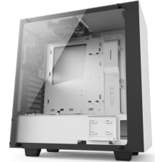Gabinete Gamer NZXT S340 Elite, Mid Tower, Com 2 Fans, Vidro Temperado, White, Sem Fonte, CA-S340W-W2