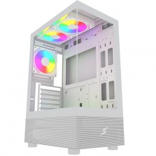 Gabinete Gamer SuperFrame Boreas, Mid Tower, Vidro Temperado, ATX, Com 3 Fans ARGB, Branco, SFGW-BOREAS-3