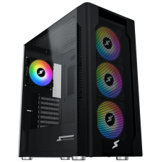 Gabinete Gamer SuperFrame Overtake, Mid Tower, Vidro Temperado, ATX, Sem Fonte, Com 4 Fans