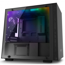 Gabinete Gamer NZXT H200i Smart, Com 2 Fans, Vidro Temperado, Black, Sem Fonte, CA-H200W-BB