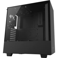 Gabinete Gamer NZXT H500, Mid Tower, Com 2 Fans, Vidro Temperado, Black, Sem Fonte, CA-H500B-B1