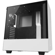 Gabinete Gamer NZXT H500, Mid Tower, Com 2 Fans, Vidro Temperado, White, Sem Fonte, CA-H500B-W1
