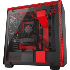 Gabinete Gamer NZXT H700i, Mid Tower, Com 4 Fans, Vidro Temperado, Black-Red, Sem Fonte, CA-H700W-BR