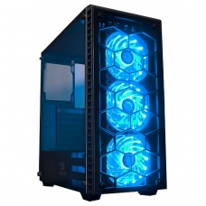 Gabinete Gamer Redragon Diamond Storm, Mid Tower, Com 3 Fans RGB, Vidro Temperado, Black, Sem Fonte, CA903