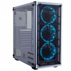 Gabinete Gamer Redragon, Wheel Jack, Mid Tower, Vidro Temperado, White, Sem Fonte, Sem Fan, GC-606W