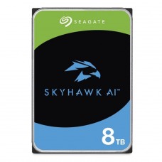 HD Seagate Skyhawk AI Surveillance 8TB, Sata 6, 7200RPM, 256MB, Aplicação em IA, ST8000VE001