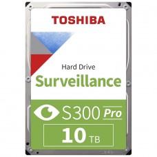 HD Toshiba S300 Pro Surveillance 10TB, Sata III, 7200RPM, 512MB, 3.5, Aplicação em IA, HDWTA1AUZSVAR