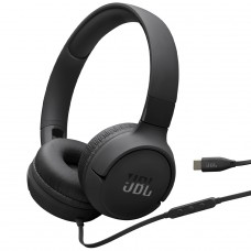 Headphone JBL Tune 520C, USB-C, Drivers de 32mm, Pure Bass, Preto, JBLT520CBLK